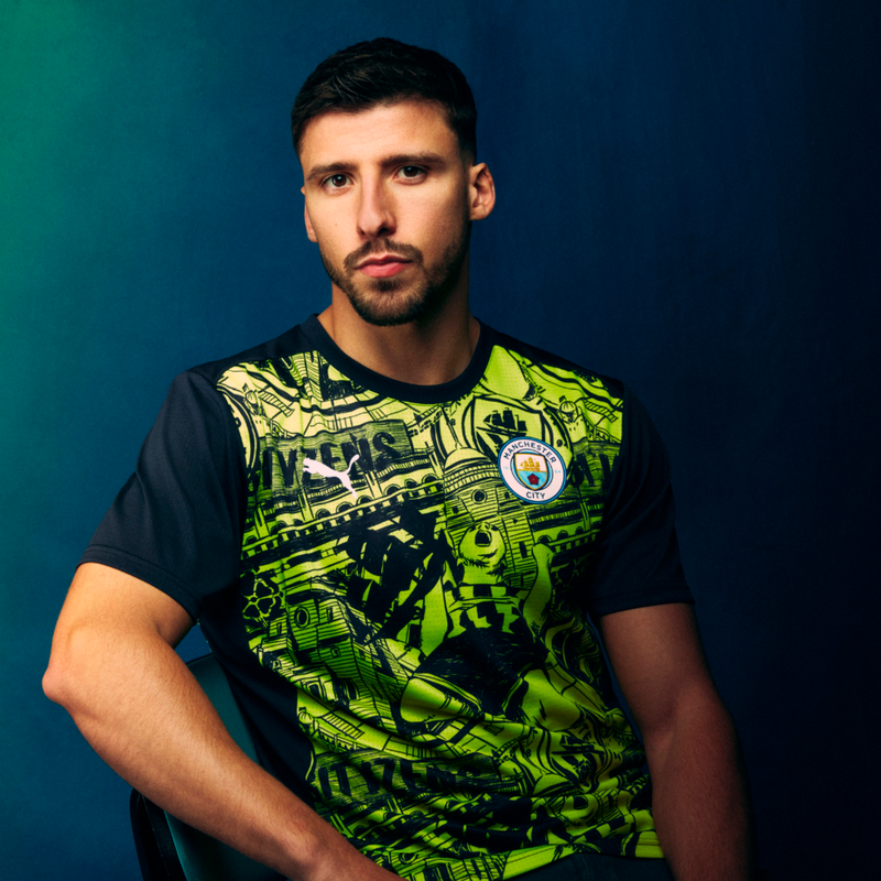 MCFC MW MENS PREMATCH JERSEY SS - yellow