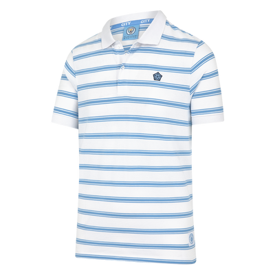 Manchester City Striped Rose Polo