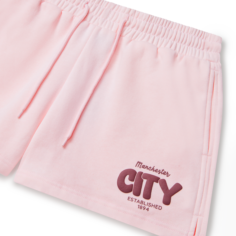 MCFC FW WOMENS BUBBLE TEXT SHORT - pink