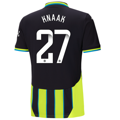 Manchester City Away Jersey 2024/25 With KNAAK 27 Printing