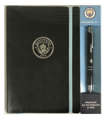 Manchester City A5 Notebook & Pen Set