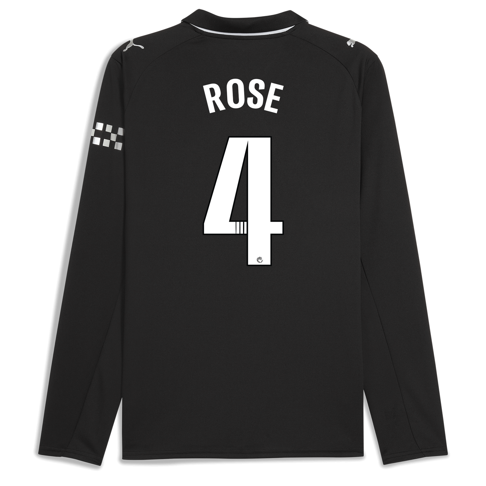 Manchester City Away Jersey 2025/26 Long Sleeve With ROSE 4