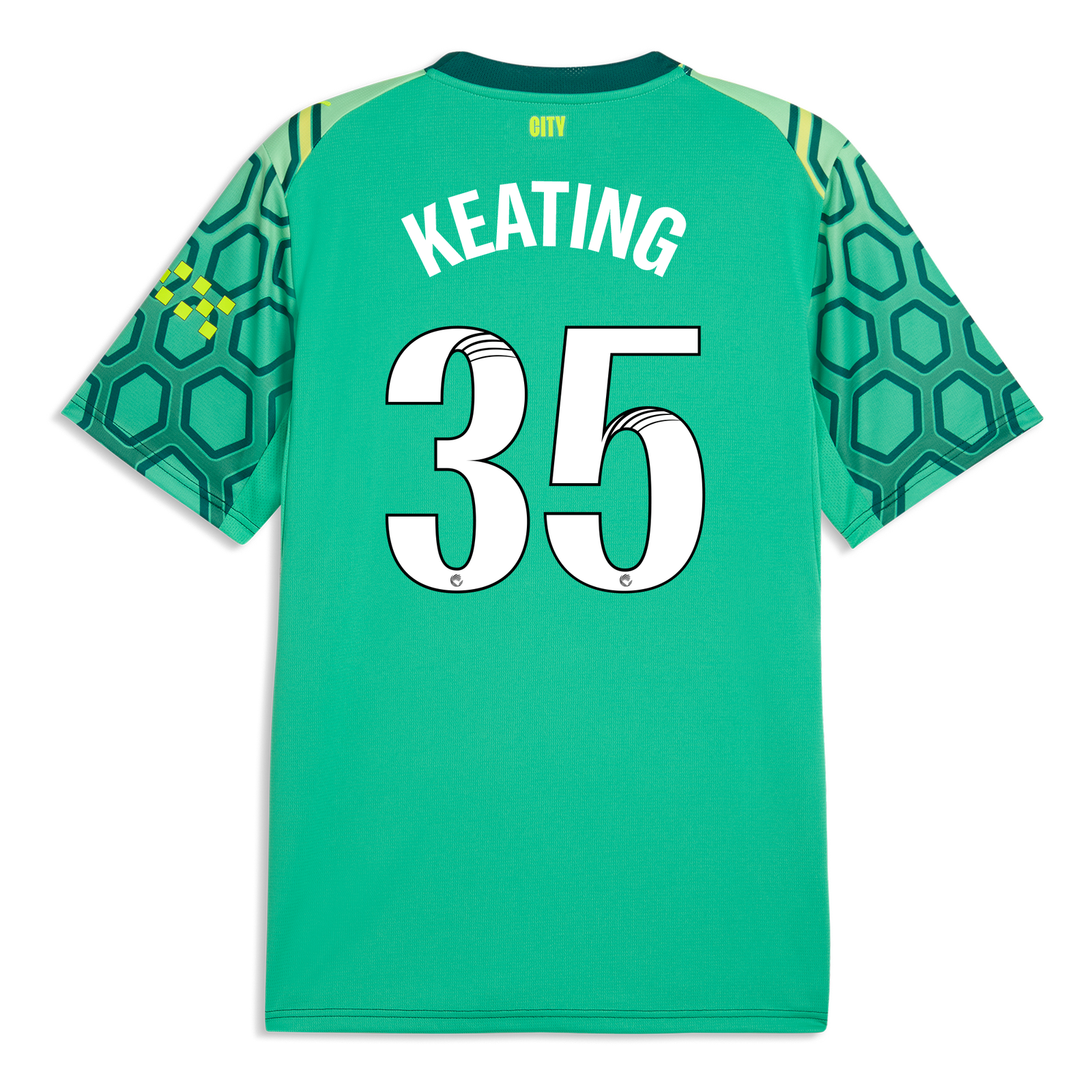 マンチェスターシティ　ユニフォーム マンチェスター・シティ GKユニフォーム 2026/27 KEATING 35 プリント