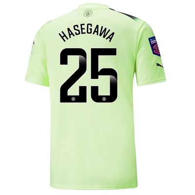 Manchester City Derde Shirt 2022/23 met RASO HASEGAWA 25 bedrukking