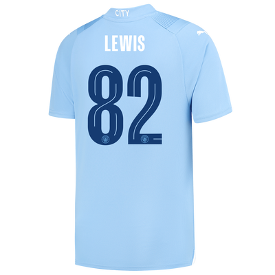 Manchester City Home Jersey 2023/24 with LEWIS 82 printing