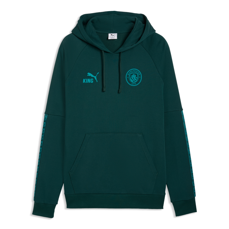 Man City KING Hoodie green terrain-tropical blue - Check out all Manchester City sweatshirts online - Official Manchester City FC store