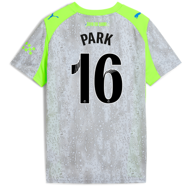 Kinder ManchesterCity Third Trikot 2025/26  mit PARK 16 Druck