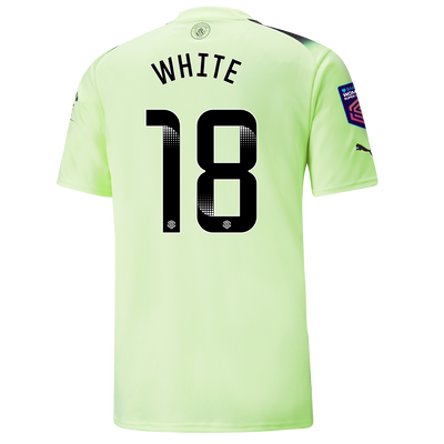 Manchester City Third Jersey 2022/23 with WHITE 18 printing