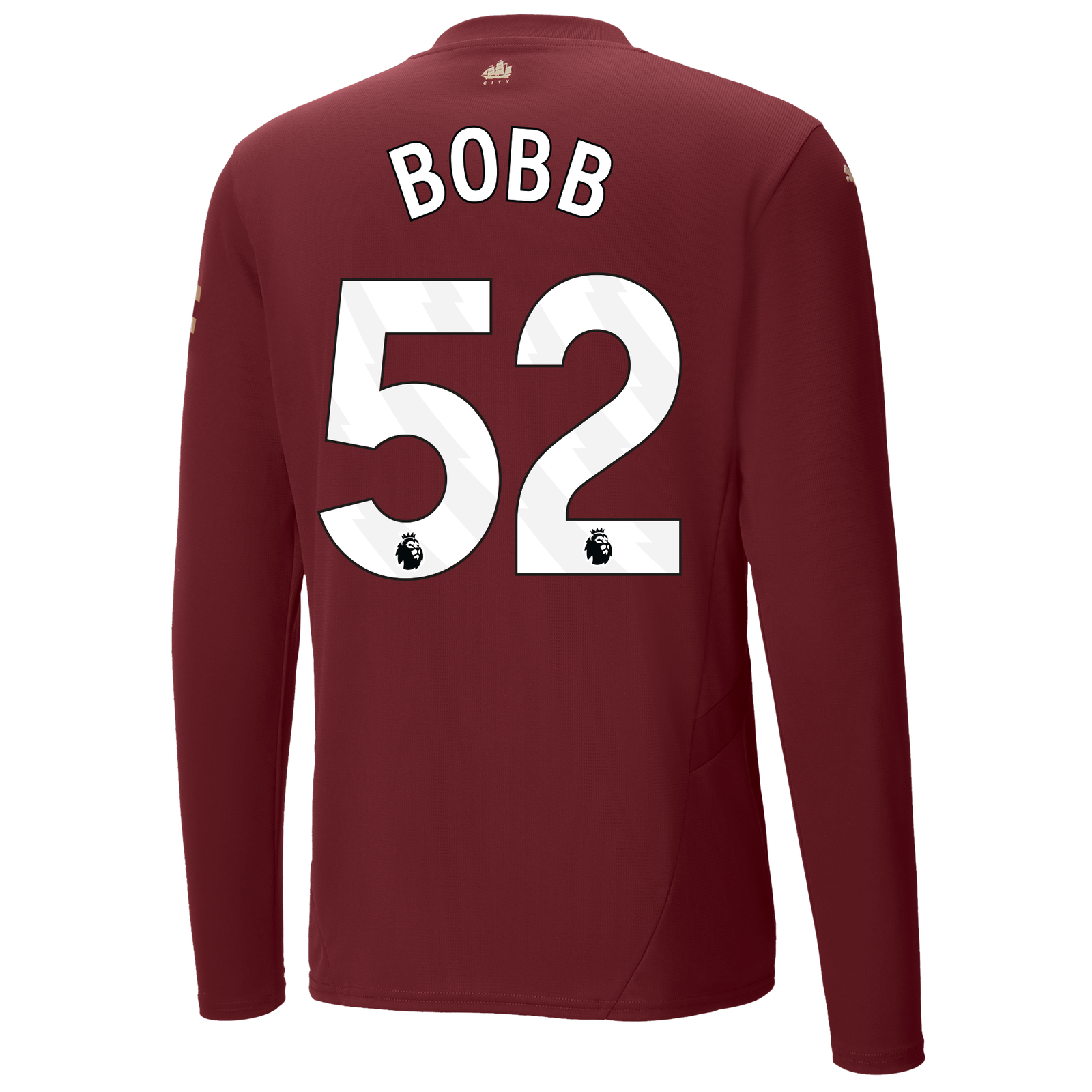 Manchester City Authentic Third Jersey 2024/25 Long Sleeve With BOBB 52