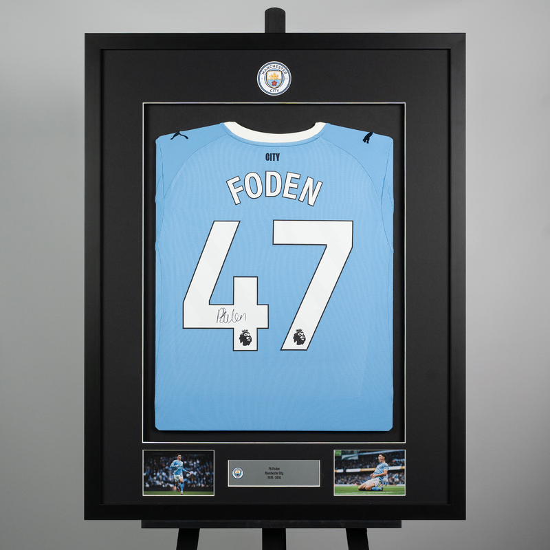 MCFC 25/26 FRAMED FODEN HOME - Blue