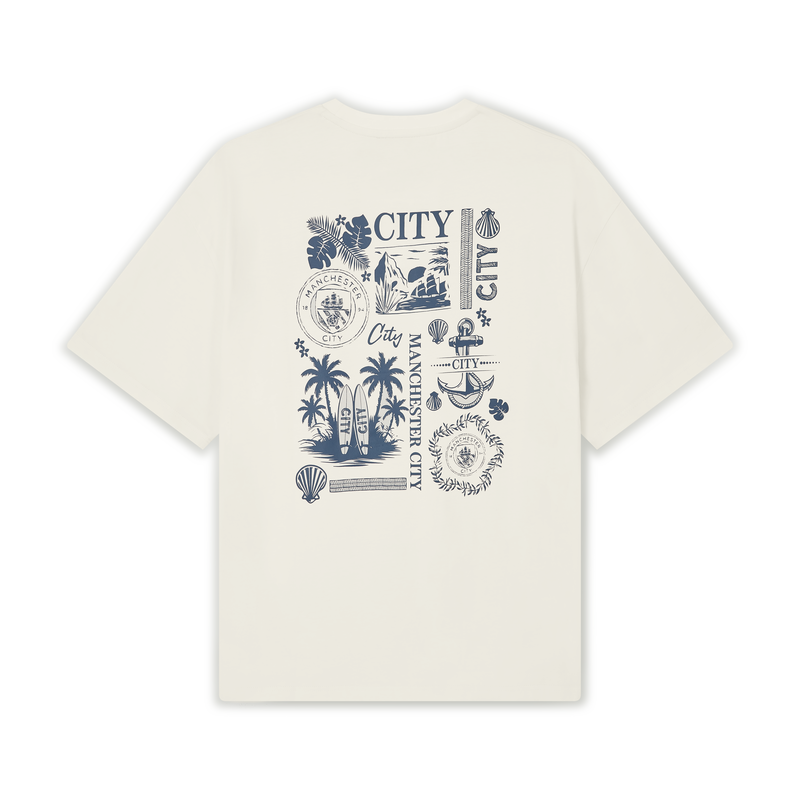 MCFC FW SUMMER BACK PRINT TEE - cream