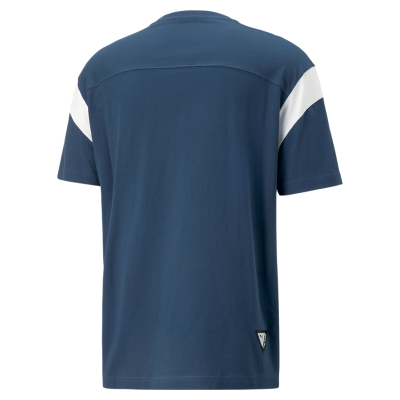 MCFC LW MENS FTBL ARCHIVE TEE - blue turquoise