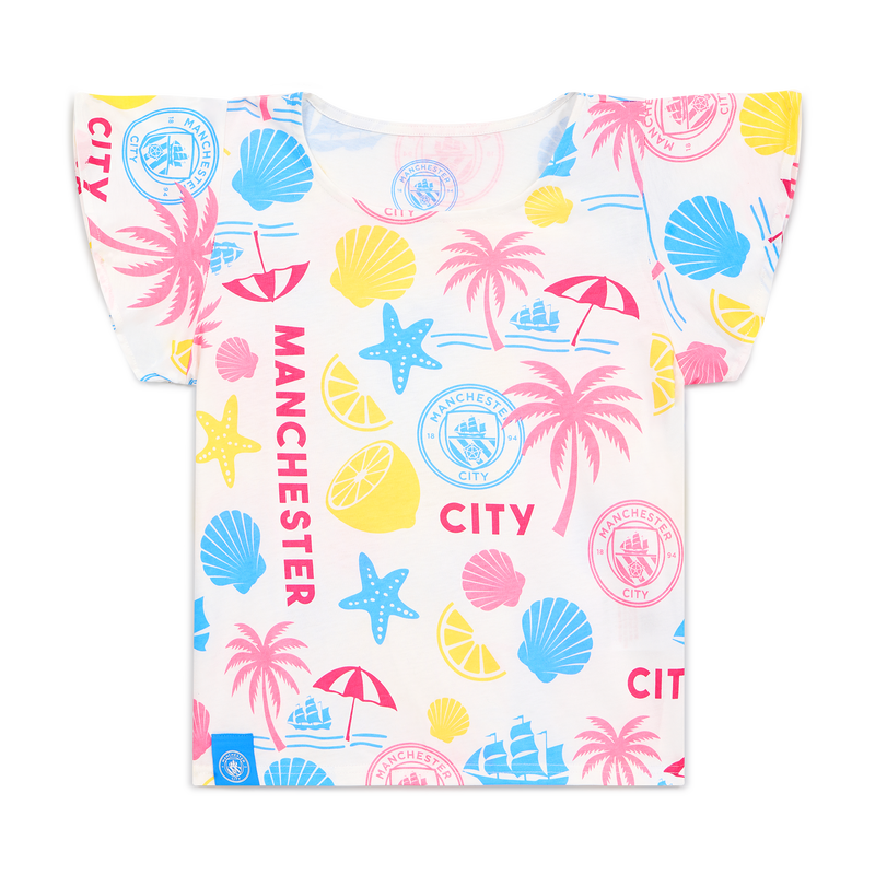 MCFC FW GIRLS FLUTTER AOP TEE - multi