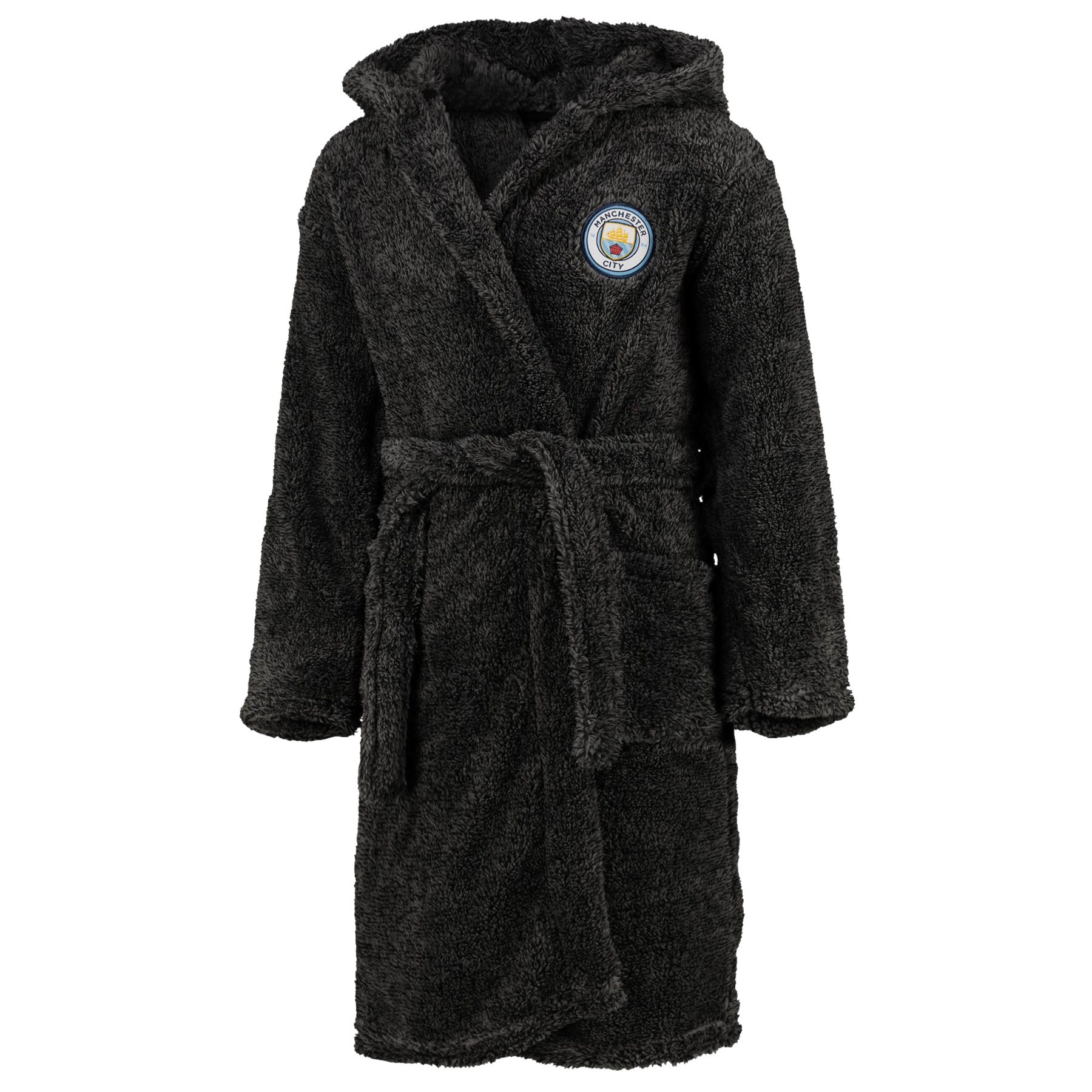 Manchester City FC Kids Hooded Dressing Gown Age 2-12 Years