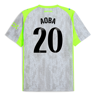 Manchester City Third Jersey 2025/26 With AOBA 20 Printing
