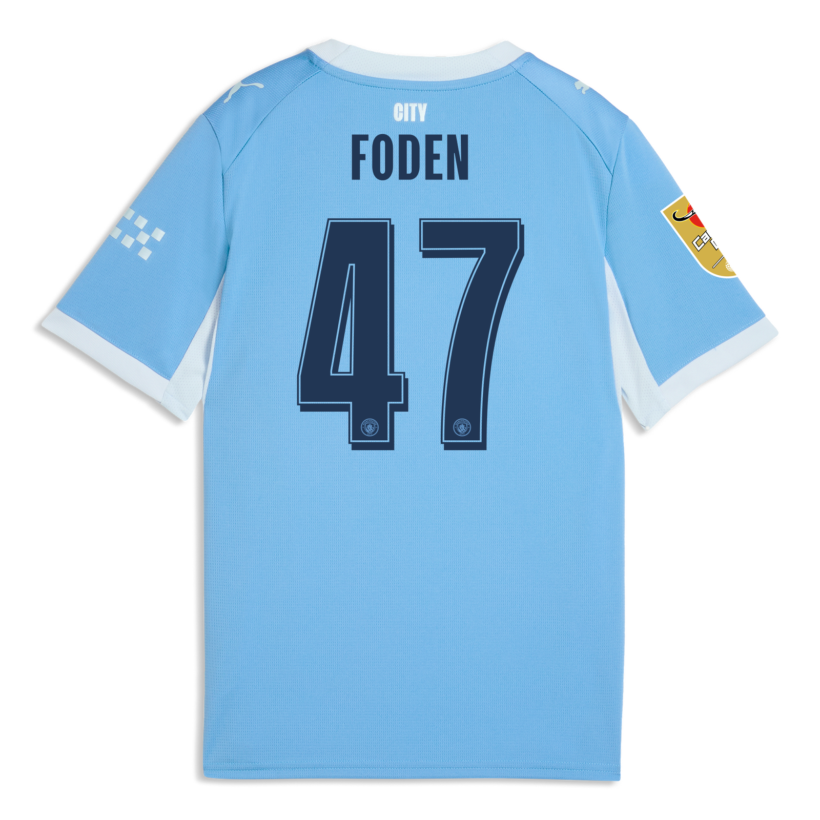 Kids' Manchester City Home Jersey 2026/27 With FODEN 47 Printing