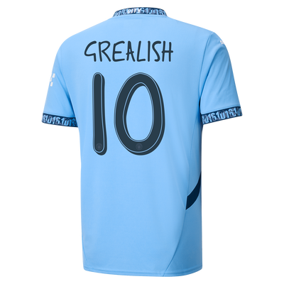 Manchester City Home Jersey 2024/25 With GREALISH 10 Printing