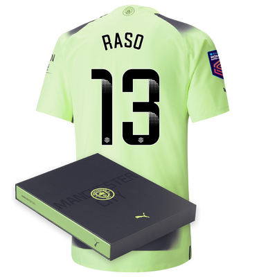 Manchester City Authentic Third Jersey 2022/23 with RASO 13 printing in Gift Box