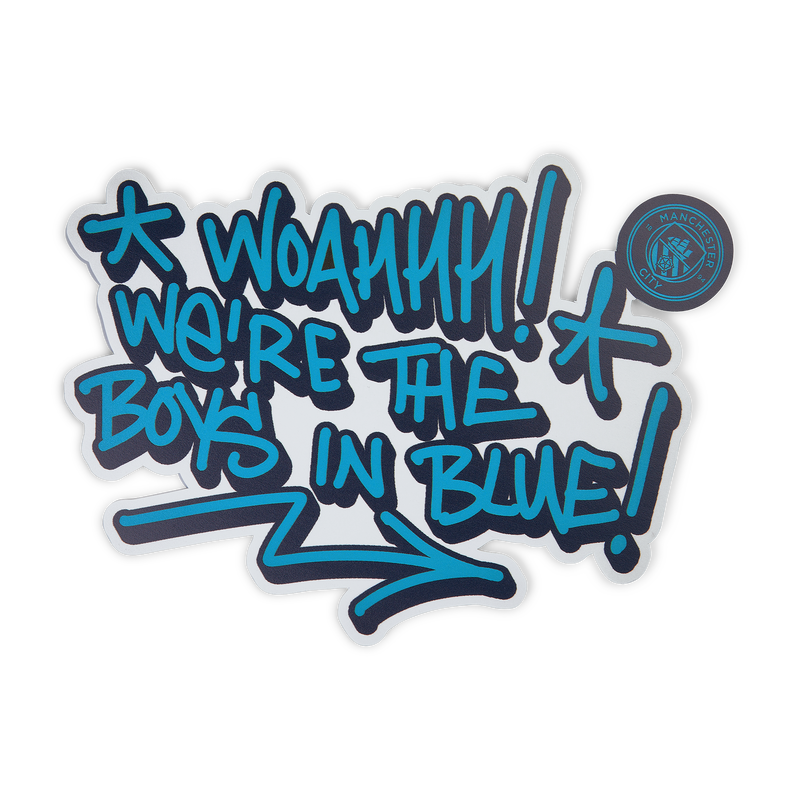 MCFC MW TAG BOYS WALLART - blue