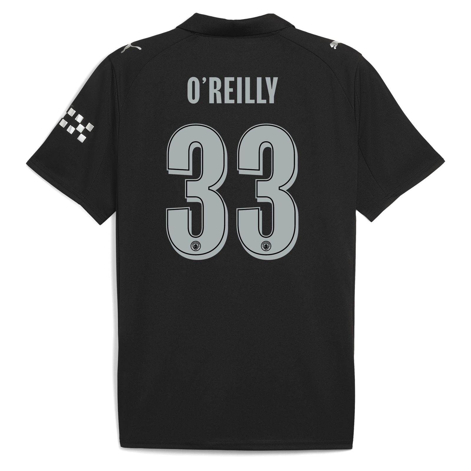 Manchester City Away Jersey 2025/26 With O'REILLY 33 Printing