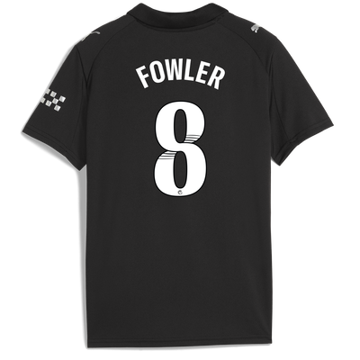 Kids' Manchester City Away Jersey 2025/26 With FOWLER 8 Printing