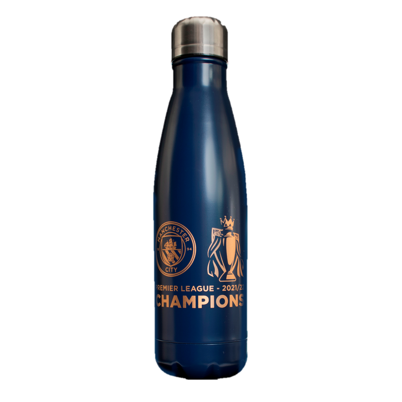MCFC FW PL CHAMPIONS THERMAL BOTTLE - navy