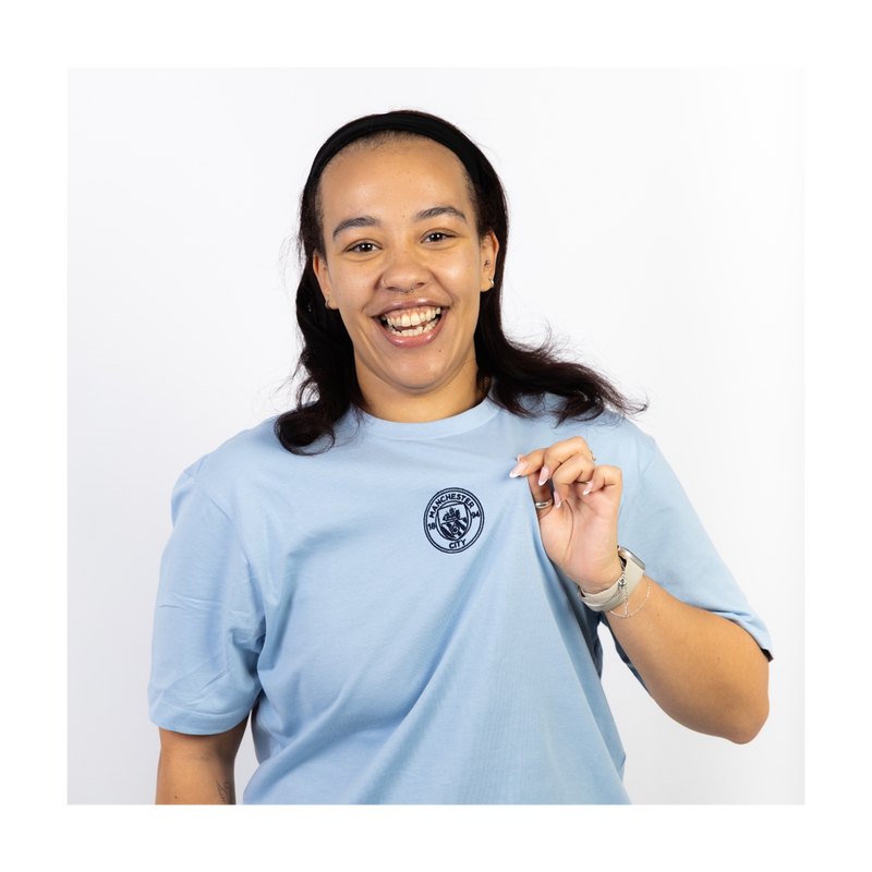 MCFC AFTA LOVE THIS CITY TEE - blue