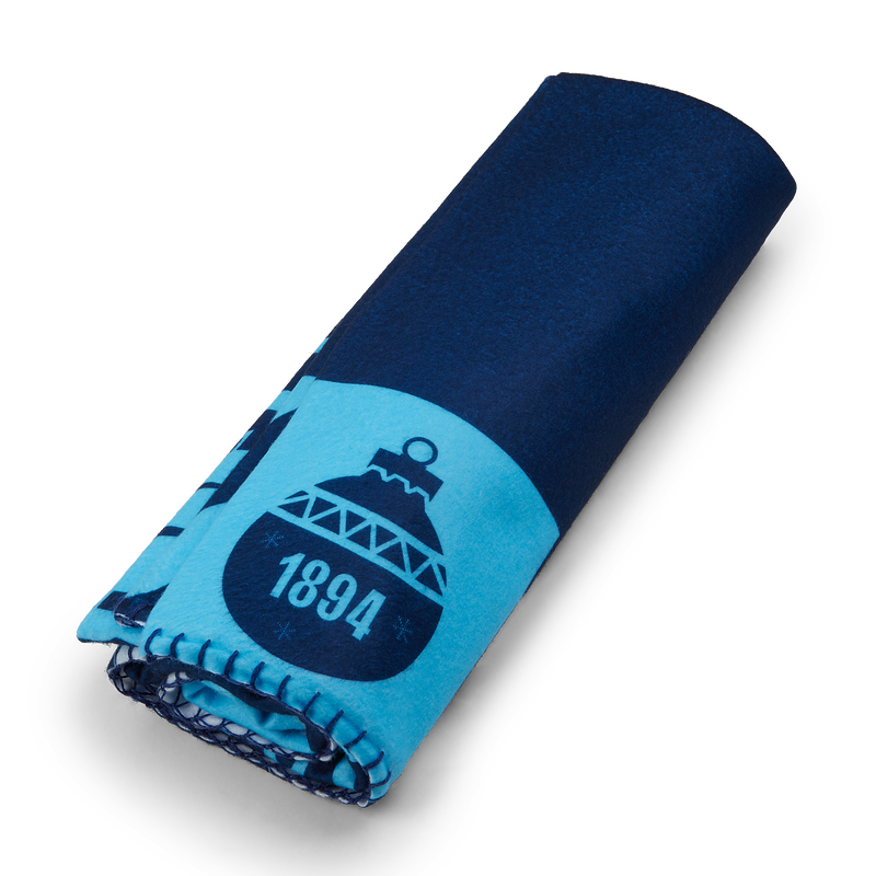 MCFC XMAS 25 FLEECE BLANKET - navy