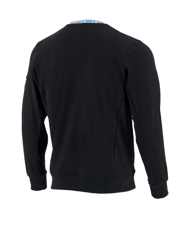 MCFC FW BRANDED NECK AND RIB PANNEL DETAIL SWEAT - black