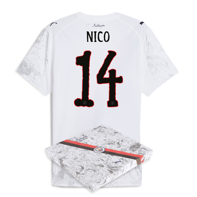 Manchester City KidSuper Authentic Jersey 2025/26 With NICO 14 printing in gift box