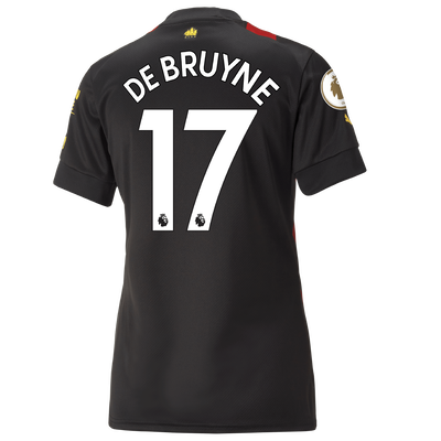 Women's Manchester City Away Jersey 2022/23 with DE BRUYNE 17 printing
