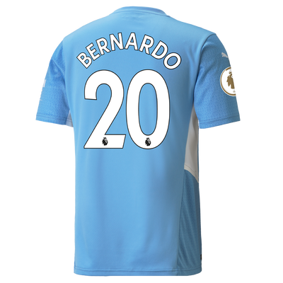 Manchester City Home Shirt 21/22 with Bernardo Silva printing