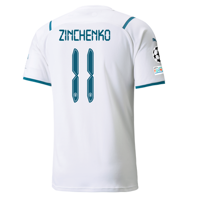 Manchester City Away Shirt 21/22 with Oleksandr Zinchenko printing