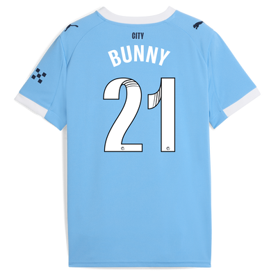 Maillot domicile enfant Manchester City 2025/26 avec impression BUNNY 21