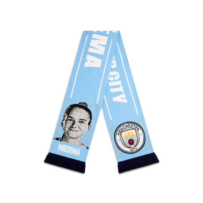 MCFC FW MIEDEMA FACE SCARF - BLUE