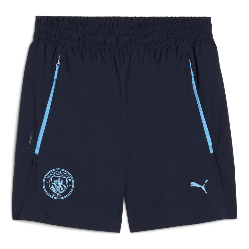 MCFC MENS PUMATECH WVN SHORTS - blue