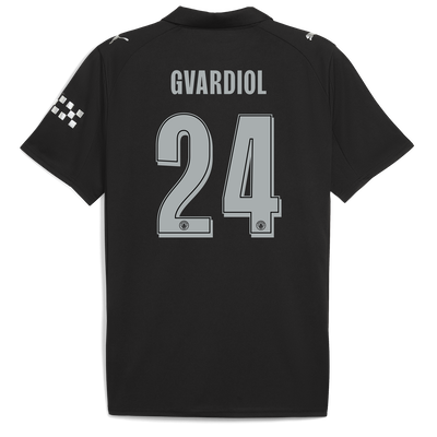 Maglia Away Manchester City 2025/26 con Stampa GVARDIOL 24