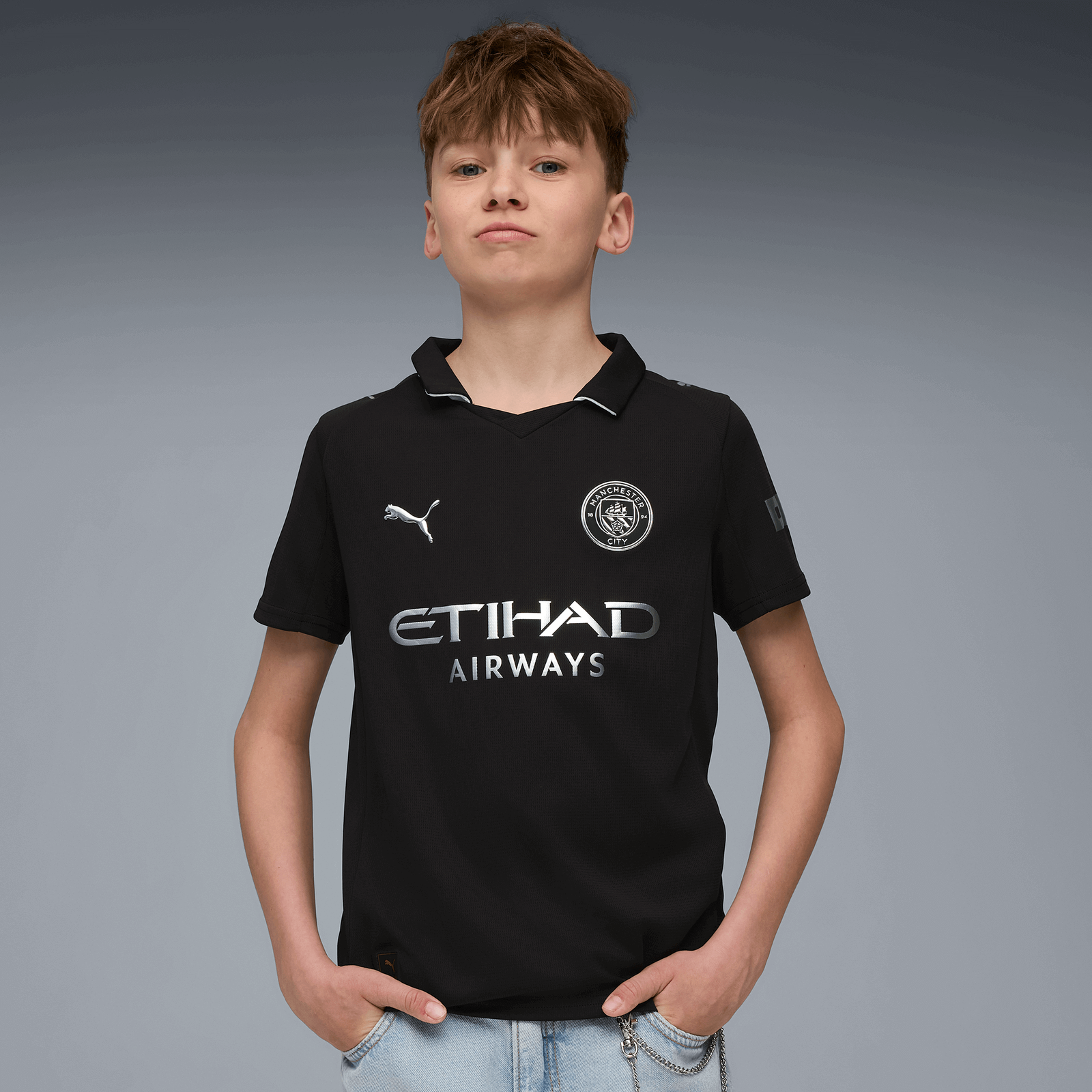 152子供用　マンチェスターシティ　MANCHESTER CITY ユニフォーム PUMA プーマ ウエア ユニフォーム サッカー マンチェスター