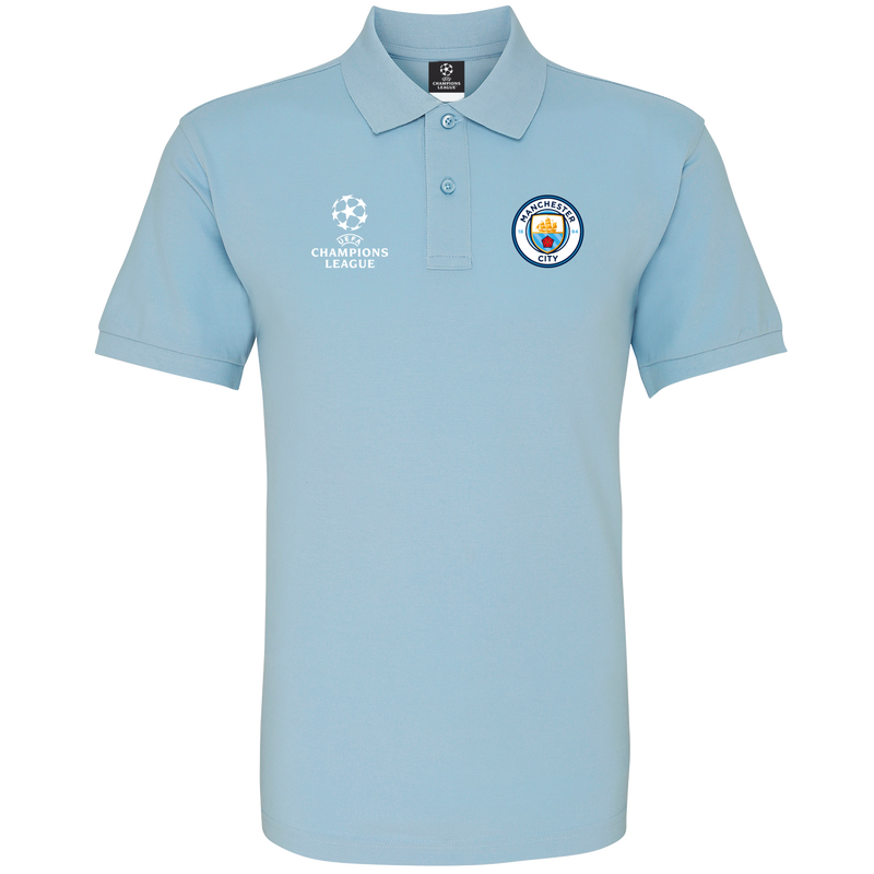 MCFC FW UCL CREST POLO - blue