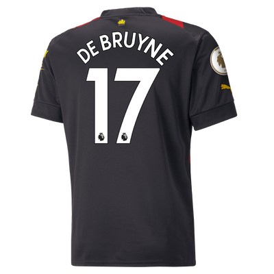 Manchester City Away Jersey 2022/23 with DE BRUYNE 17 printing