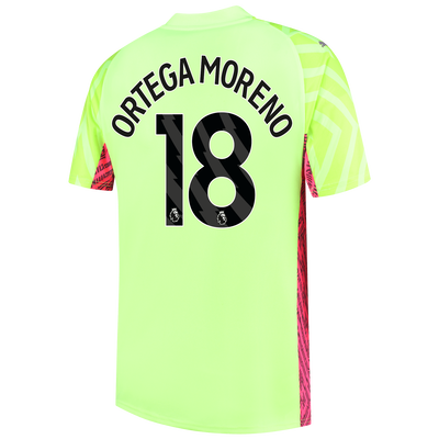Manchester City Goalkeeper Jersey 2023/24 with ORTEGA MORENO 18 printing
