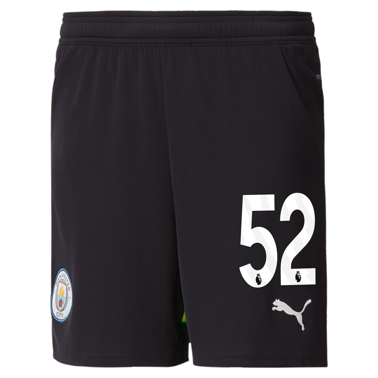 Kids Manchester City Football Shorts 2024 25 with 52