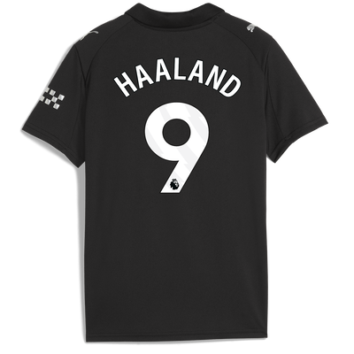 Camiseta de visitante del Manchester City para Niños 2025/26 Con Estampado HAALAND 9