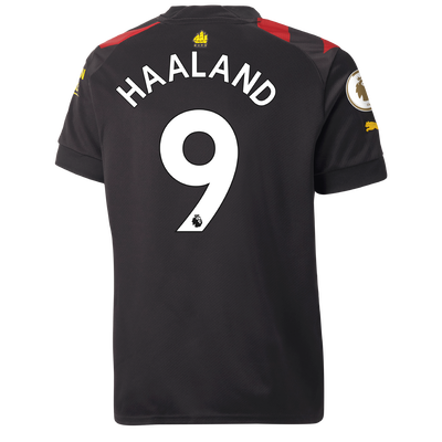 Camiseta Niño 2ª Equipación Manchester City 2022/23 con estampado de HAALAND 9