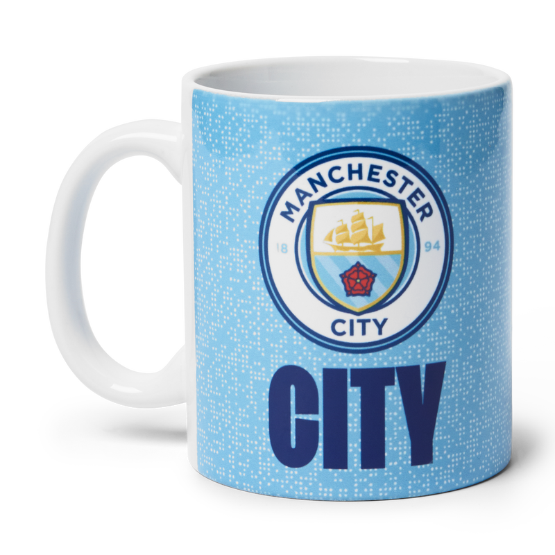 MCFC PIXEL DESIGN MUG - blue