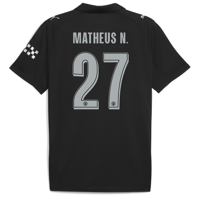 Manchester City Uitshirt 2025/26  Met MATHEUS N. 27 Bedrukking