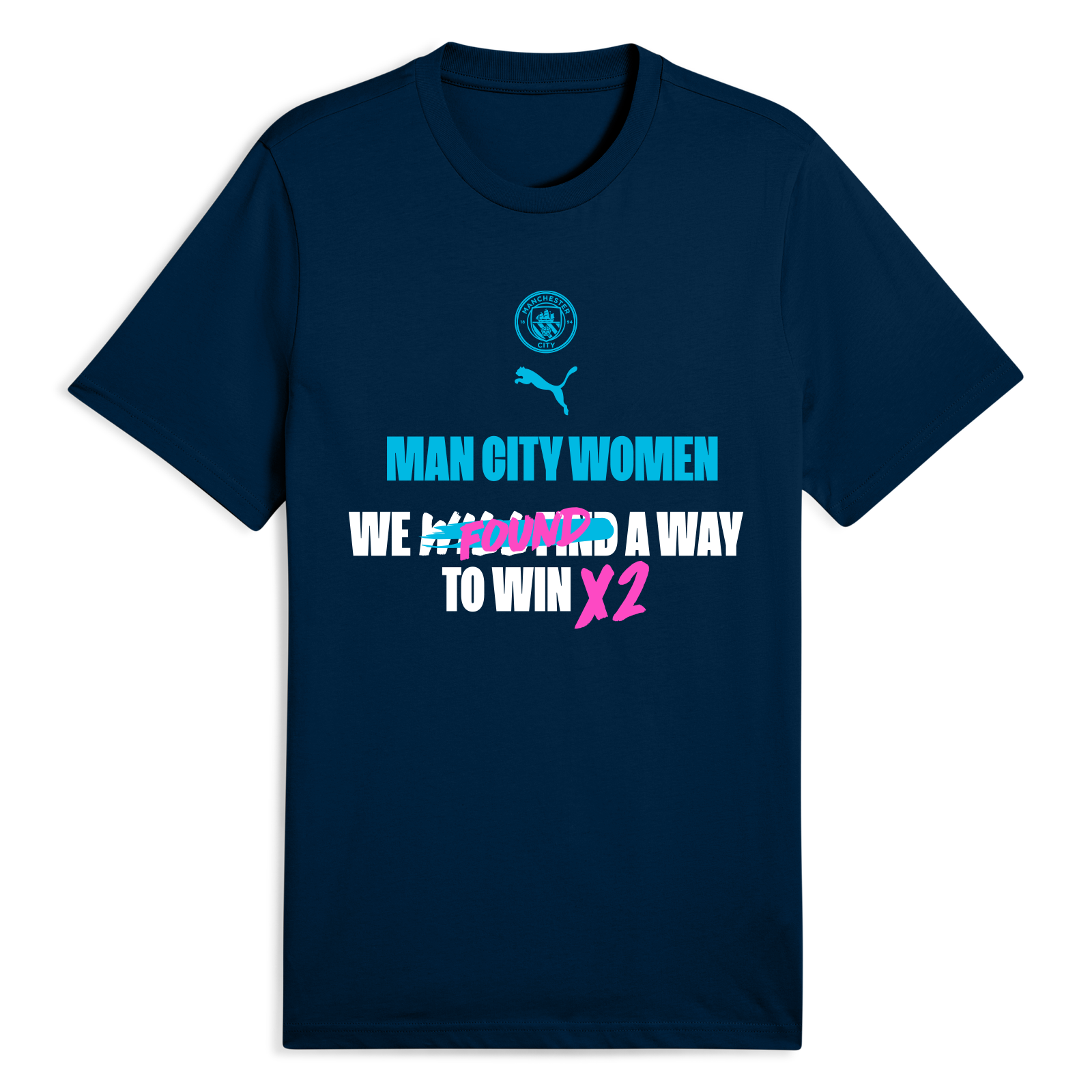 Manchester City Kids Women's Double Winners Tee 2026/27 | Official