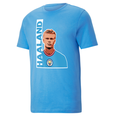 T-shirt grafica Haaland Manchester City