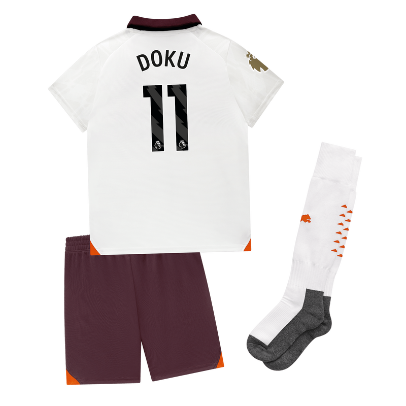 Manchester City Away Mini Kit 2023/24 with DOKU 11 printing | Official