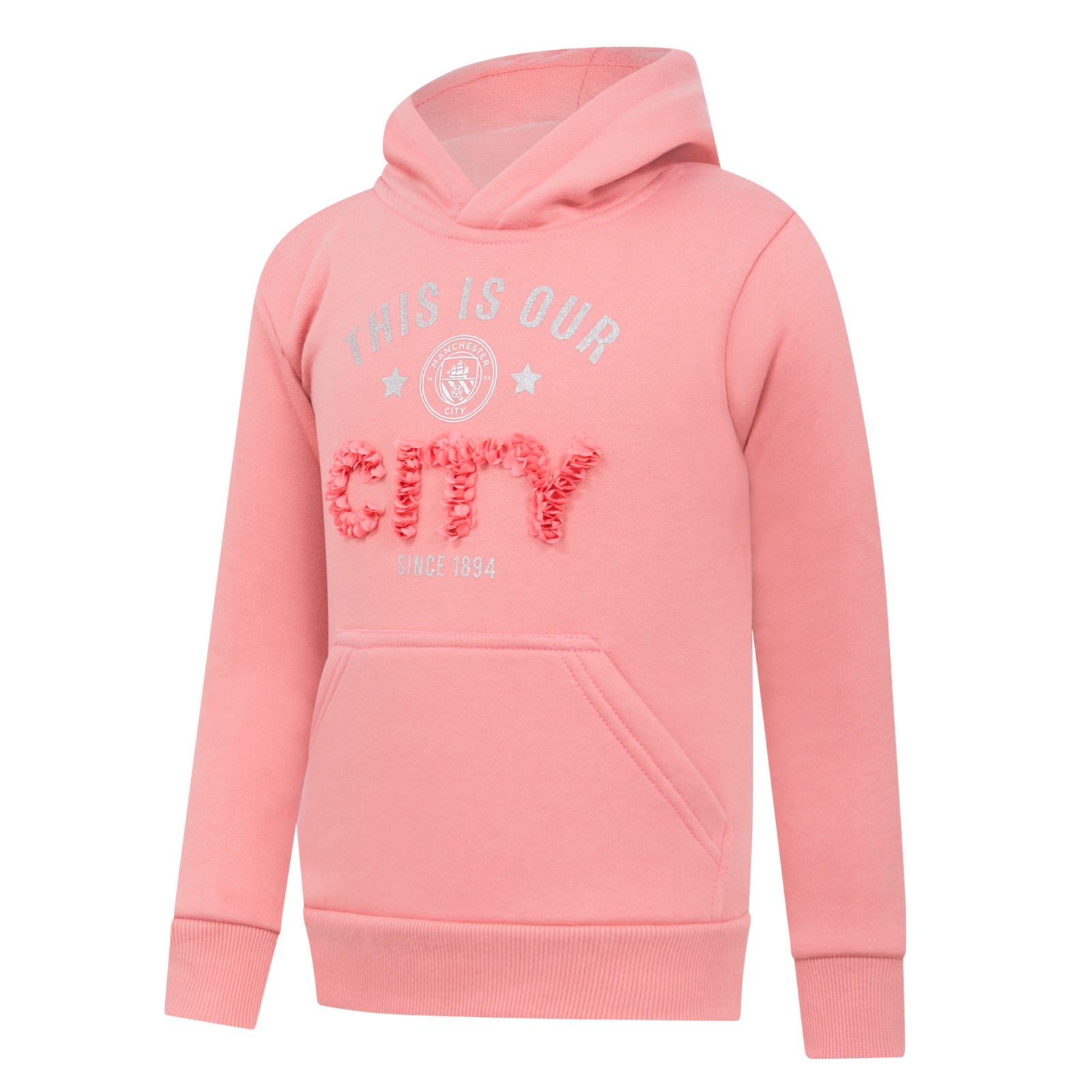 Kids Manchester City Petal Glitter Hoodie